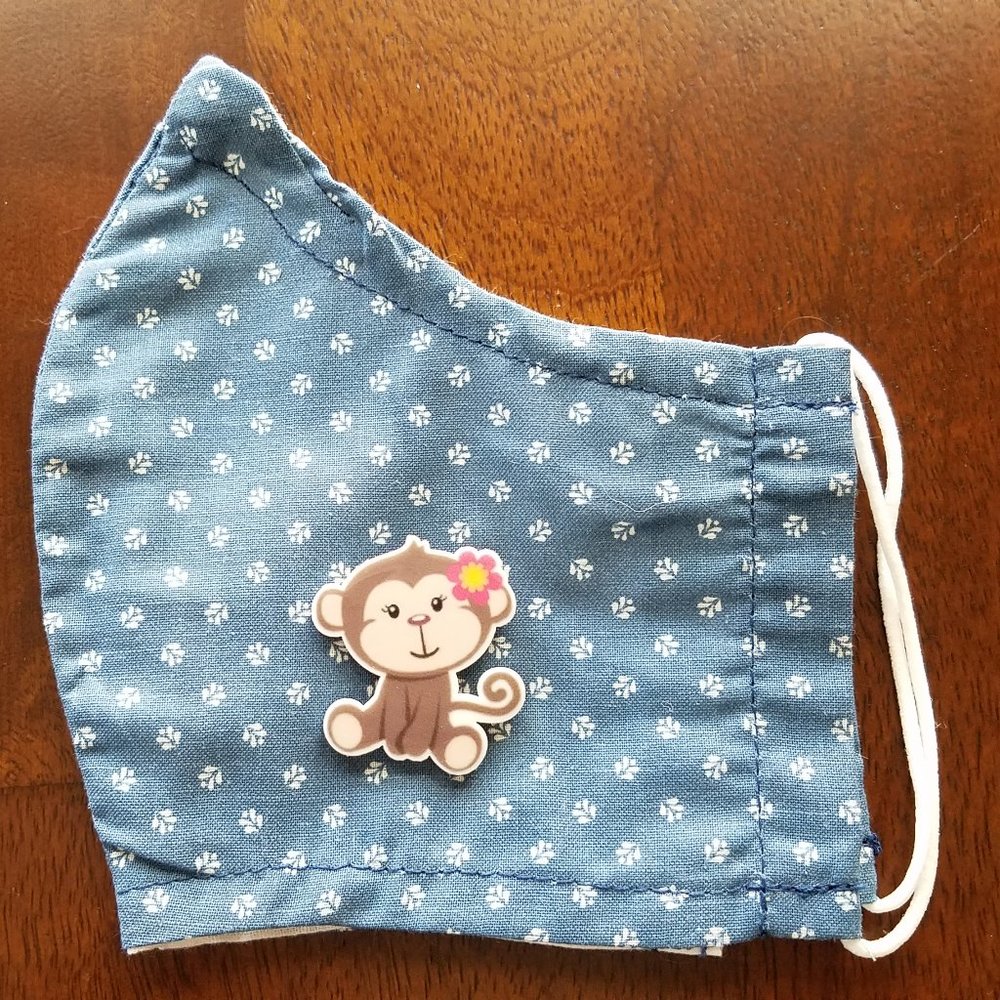 Face Mask ADULT Removable Cheeky Monkey